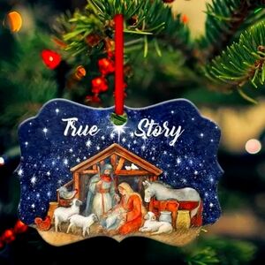 Nativity True Story Christmas Ornament
